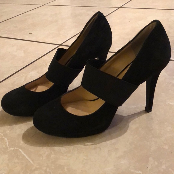 Gianni Bini black suede stiletto heels 9 m - Picture 3 of 4